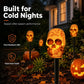 🎃 OFFRE LIMITÉE -50% ! 💀 Lampes Solaires Piquet Tête de Mort Halloween – Effrayantes, Résistantes aux Intempéries, Installation Facile ✨
