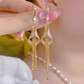📢📢50% DE RÉDUCTION !! ⏰Aretes de Gancho con Borlas Geométricas Elegantes