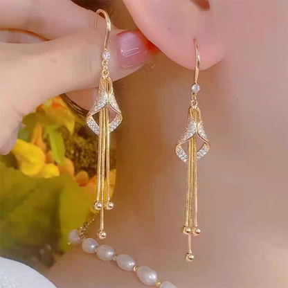 📢📢50% DE RÉDUCTION !! ⏰Aretes de Gancho con Borlas Geométricas Elegantes