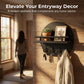 🔑 PROMO FLASH : 50% DE RÉDUCTION ! 🏠 Porte-Clés Mural avec Étagère – Bois & Métal – 4 Doubles Crochets for Entrée & Couloir✨