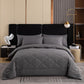 📢📢50% DE RÉDUCTION !! ⏰Parure de Couette Matelassée 3 Pièces avec Taies d’Oreiller