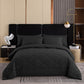 📢📢50% DE RÉDUCTION !! ⏰Parure de Couette Matelassée 3 Pièces avec Taies d’Oreiller