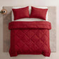 📢📢50% DE RÉDUCTION !! ⏰Parure de Couette Matelassée 3 Pièces avec Taies d’Oreiller