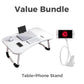 📢📢50% DE RÉDUCTION !! ⏰Table de Lit Pliable pour Ordinateur Portable avec Porte-Gobelet