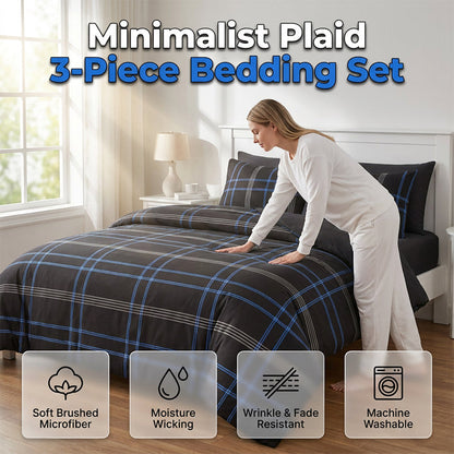 ⏳Offre Limitée 50% DE RÉDUCTION⏰Parure de Lit Géométrique Minimaliste Moderne
