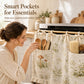 🍳 50% DE RÉDUCTION LIMITÉE ! ⚡ Rideau Tablier de Four avec Poches – Décoratif, Pratique, Solide ✨