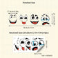 📢📢50% DE RÉDUCTION !! ⏰4 Planches de Stickers Visages Rigolos Smiley
