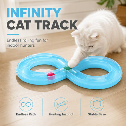 ⏳Offre Limitée 50% de Réduction⏰ Circuit Interactif en 8 pour Chat avec Balles Roulantes