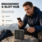 🎉 Soldes 2026 — Plus de 29 000 vendus ! ☀️🔋 Chargeur Solaire pour 4 Piles Lithium – 26650, 21700, 18650 et plus – Sortie USB, LED intégrée, Idéal Camping & Voyage 🏕️