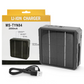 🎉 Soldes 2026 — Plus de 29 000 vendus ! ☀️🔋 Chargeur Solaire pour 4 Piles Lithium – 26650, 21700, 18650 et plus – Sortie USB, LED intégrée, Idéal Camping & Voyage 🏕️
