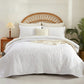 ⏳Offre limitée −50%⏰ Parure de Lit 4 Pièces 100% Coton Uni 🛏️