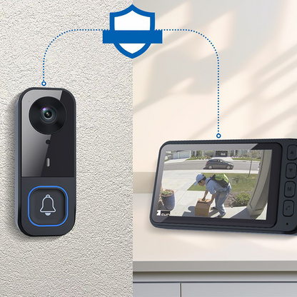 📢📢50 % DE RÉDUCTION !! ⏰ Sonnette vidéo HD – 1080P, angle 170°, audio bidirectionnel & portée 150 m ✨