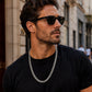📿 PROMO FLASH : 50% DE RÉDUCTION ! Collier Chaîne en Acier Inoxydable Ton Argent – 8 mm & Finition Polie – Hypoallergénique for Homme Audacieux ✨