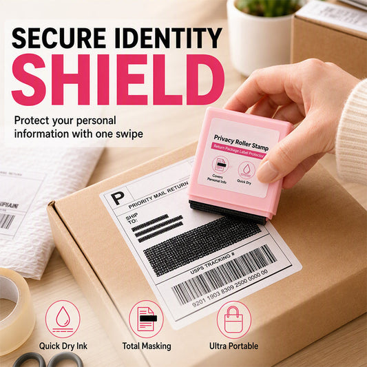 🏃50% DE RÉDUCTION JUSQU’À ÉPUISEMENT DES STOCKS !🔒 Votre nom et adresse sont sur chaque colis — ce tampon rouleau les masque instantanément. Sans déchirer, sans broyeur, sans vol d’identité. 🛡️
