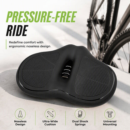 ⏳Offre Limitée 50% de Réduction⏰ Selle Vélo Surdimensionnée Sans Nez – Coussin Ergonomique Grande Taille