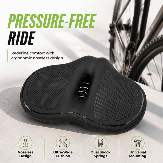 ⏳Offre Limitée 50% de Réduction⏰ Selle Vélo Surdimensionnée Sans Nez – Coussin Ergonomique Grande Taille