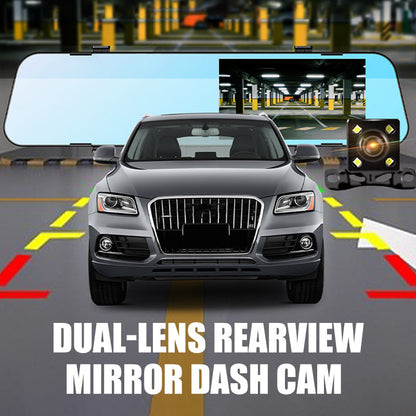 ⏳Offre Limitée 50% de Réduction⏰ Dashcam Rétroviseur Double Objectif