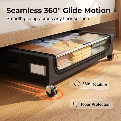 ⏳Offre Limitée 50% de Réduction⏰ Chariot de Rangement Sous-Lit Grande Capacité