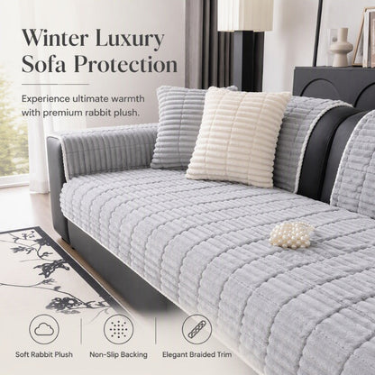⏳Offre Limitée 50% de Réduction⏰ Housse de Canapé Antidérapante en Peluche