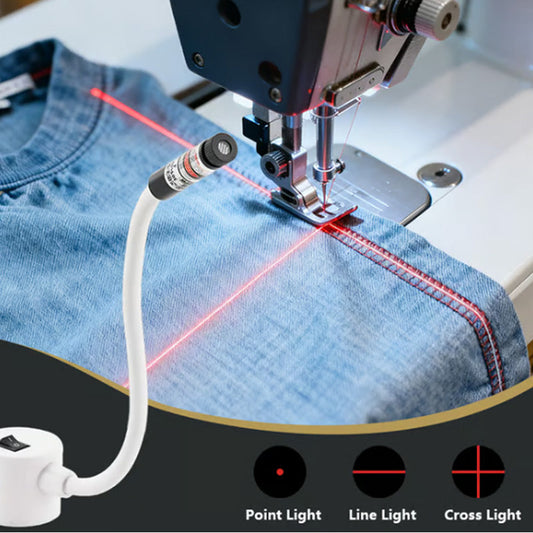 🧵 PROMO FLASH : 50% DE RÉDUCTION ! Guide Laser Magnétique pour Machine à Coudre – 3 Lentilles, Montage Aimanté & Bras 360° for Couture au Millimètre 🌟✨
