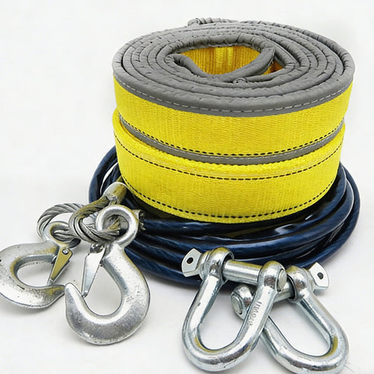 ⏳Offre Limitée 50% de Réduction⏰ Câble de Remorquage 8 Tonnes avec Crochets À Manille en U