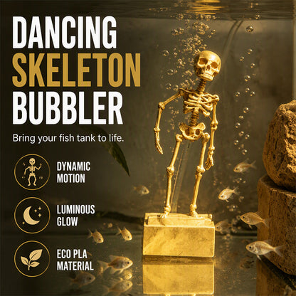 ⏳Offre Limitée 50% de Réduction⏰ Squelette Dansant Bulleur d’Aquarium