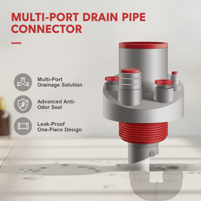 🔗 PROMO FLASH : 50% DE RÉDUCTION ! Connecteur Multi-Ports pour Tuyau de Vidange – Triple Défense Anti-Odeurs & Installation Sans Outil for Évier Propre et Organisé ✨