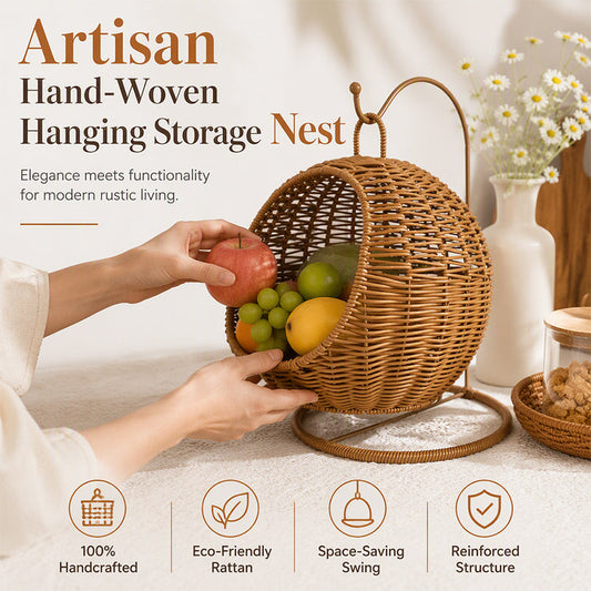 🧵 −50% ! 🏠 Panier de Rangement Tressé – Décoratif, Suspendu & Élégant ✨