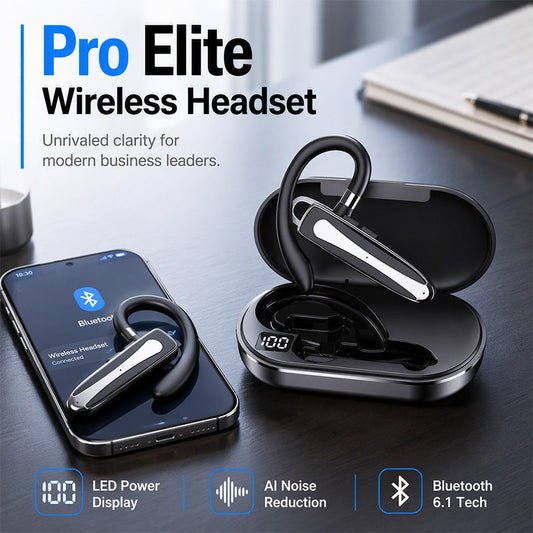 🎧 PROMO FLASH : 50% DE RÉDUCTION ! Oreillette Bluetooth Étanche IPX5 – Double Micro Anti-Bruit & Crochet Rotatif 180° for Appels Clairs en Déplacement 🔊✨