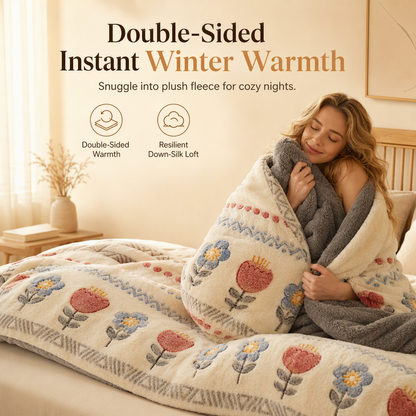 🔥 50 % de Réduction ! 🧸 Couette d'Hiver Polaire Double Face – Couette Douillette pour l'Automne et l'Hiver