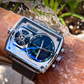 ⌚ PROMO FLASH : 50% DE RÉDUCTION ! Montre Carrée Lumineuse pour Hommes – Double Chronographe & Affichage Phosphorescent for Précision Jour et Nuit ✨