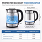 ☕ 50% DE RÉDUCTION! ⚡ Bouilloire en verre 2L – Arrêt auto & filtre à thé intégré ✨
