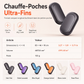 Chauffe-mains rechargeable magnétique détachable 2 en 1, mini chauffe-mains électrique USB portable
