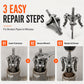 Universal 3-Jaw Broken Pipe Extractor for Hand Drills