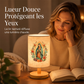 ⚡ PROMO FLASH : 50% DE RÉDUCTION ! Lampe de table en bois à motif de la Vierge Marie