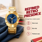 ⌚ PROMO FLASH : 50% DE RÉDUCTION ! Montre à Quartz Classique Rétro – Cadran Texturé & Bracelet Acier Inoxydable for Un Style Élégant au Quotidien ✨👔