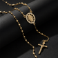 ✝️ PROMO FLASH : 50% DE RÉDUCTION ! Collier Chapelet avec Croix et Perles – Motif Vierge Marie & Finition Dorée for Un Élégant Accessoire Intemporel ✨📿