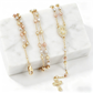 ✝️ PROMO FLASH : 50% DE RÉDUCTION ! Collier Chapelet avec Croix et Perles – Motif Vierge Marie & Finition Dorée for Un Élégant Accessoire Intemporel ✨📿
