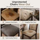 🎁 Buy 1 Get 1 Free! 🪑 Stretch Dining Chair Seat Cover – Strapless Elastic Slipcover with Elegant Textured Pattern for Home Dining Room
