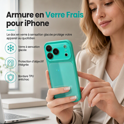 📱 PROMO FLASH : 50% DE RÉDUCTION ! Coque Verre Effet Glacé – Refroidissement Actif & Protection d'Objectif Intégrée for Un Téléphone Haut de Gamme Protégé ❄️✨
