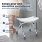 🪑🚿 -60% ! 🛡️Chaise de Douche Pliable Robuste – Hauteur Réglable, Assise Incurvée & Pieds Antidérapants.