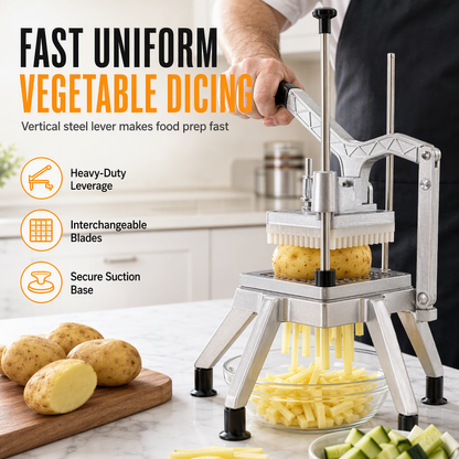 🥔 PROMO FLASH : 50% DE RÉDUCTION ! Coupe-Légumes Manuel Vertical – Lames en Acier Inoxydable & Action de Levier Robuste for Une Découpe Rapide et Uniforme 🔪✨
