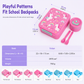 Sealed Food Grade Kids Bento Lunch Box Set with Soup Bowl 4 Compartment Lunch Container for School Students