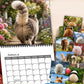 ⏳🔥OFFRE LIMITÉE −50% !⏰Calendrier Mural Drôle Fesses d'Animaux