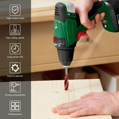🔧 PROMO FLASH : 50% DE RÉDUCTION ! Jeu de 8 Forets à Bois 4 Cannelures – Acier Haute Teneur en Carbone & Tige Hexagonale for Un Perçage Précis et Fluide 🔧✨