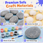🎨 PROMO FLASH : 50% DE RÉDUCTION ! Kit de Peinture sur Galets et Coquillages – Peintures Fluorescentes & Matériaux Naturels for Éveiller la Créativité des Enfants ✨