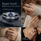 💍 Bague Femme Micro-Pavée Zircon : Double Anneau Vintage, Gemme AAA, Empilable