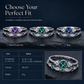 💍 Bague Femme Micro-Pavée Zircon : Double Anneau Vintage, Gemme AAA, Empilable
