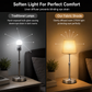 📢📢50% DE RÉDUCTION !! ⏰ Lampe de Chevet LED Rechargeable en Tissu et Métal avec Commande Tactile, Batterie 5200 mAh, USB, Lumière Chaude Atmosphère Nuit