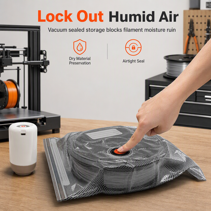 🛡️ PROMO FLASH : 50% DE RÉDUCTION ! Kit de Sacs Sous Vide pour Filaments 3D – Double Zip Hermétique & Protection UV for Garder Vos Bobines Parfaitement Sèches ⚡✨